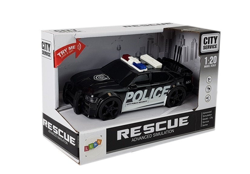 Policejní auto s natahováním světly a zvuky 1:20