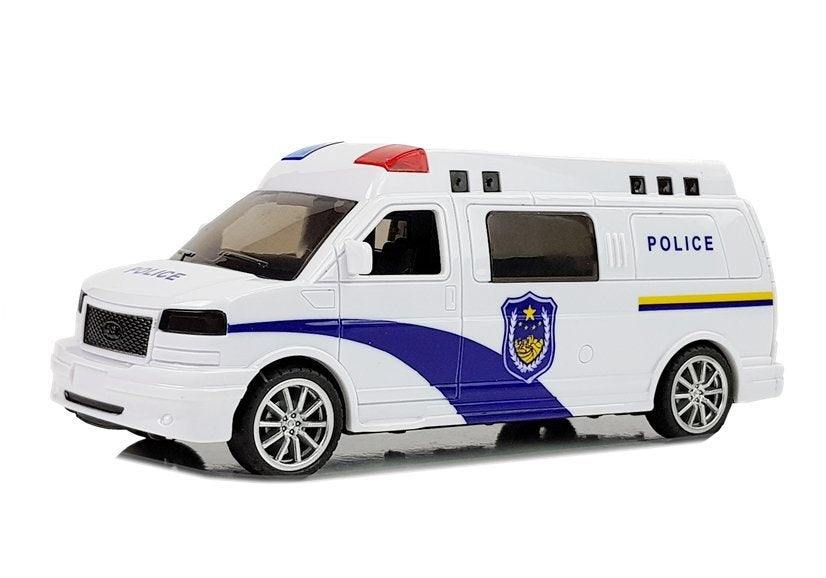 Policejní auto s natahováním světly a zvuky