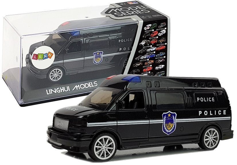 Policejní auto s natahováním světly a zvuky