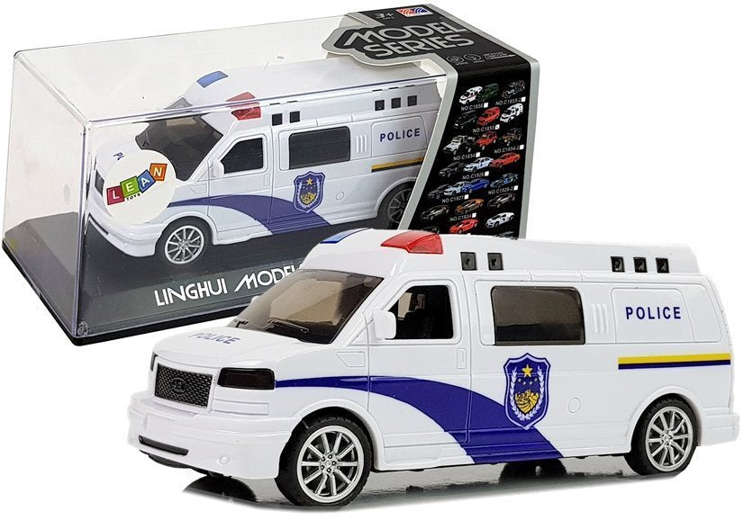 Policejní auto s natahováním světly a zvuky