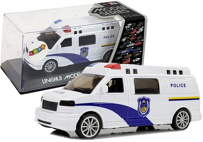 Policejní auto s natahováním světly a zvuky