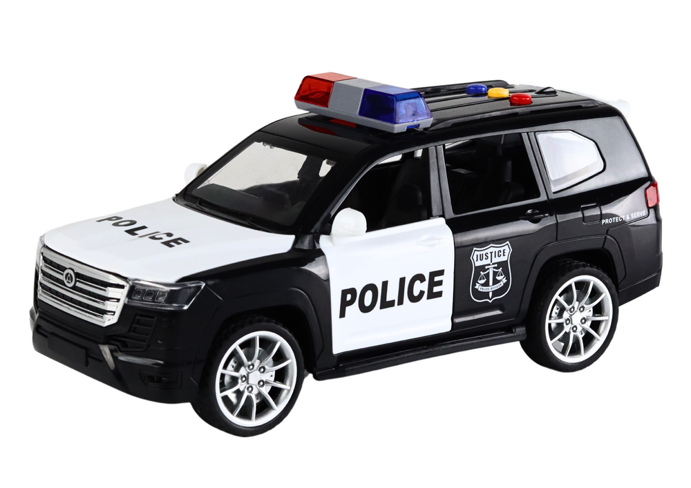 Policejní auto se zvuky a světly – 1:14 s otevírací dveře