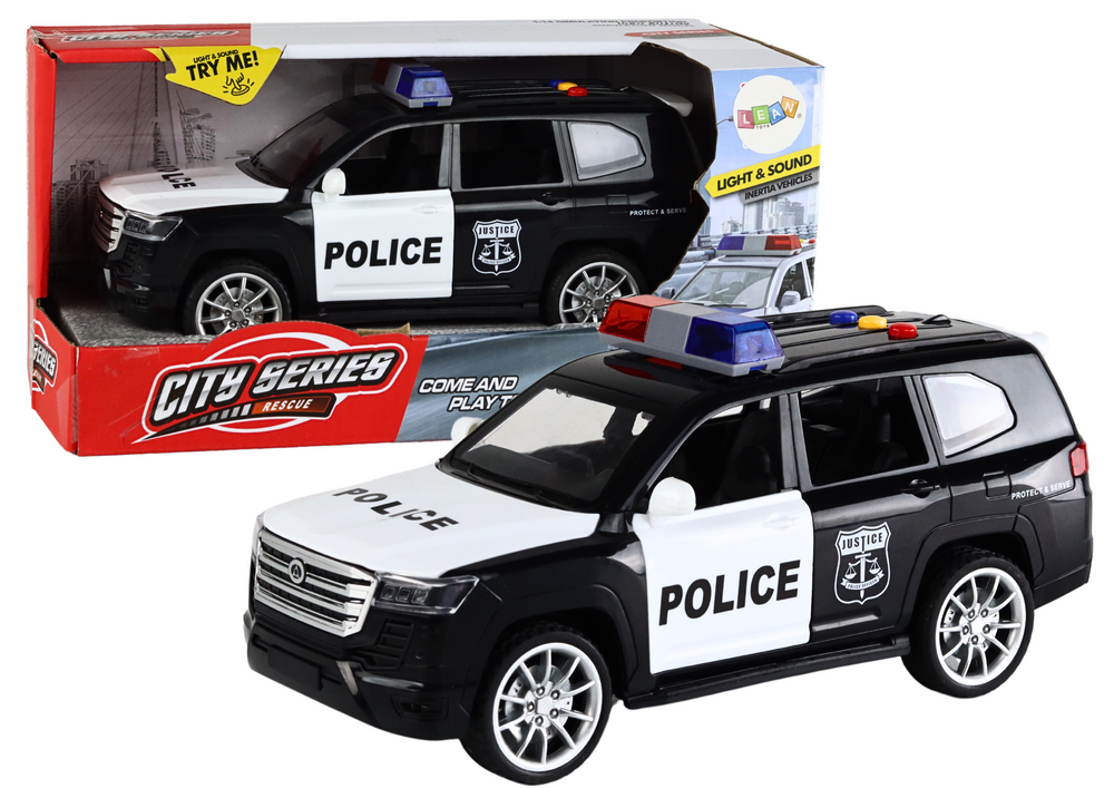 Policejní auto se zvuky a světly – 1:14 s otevírací dveře
