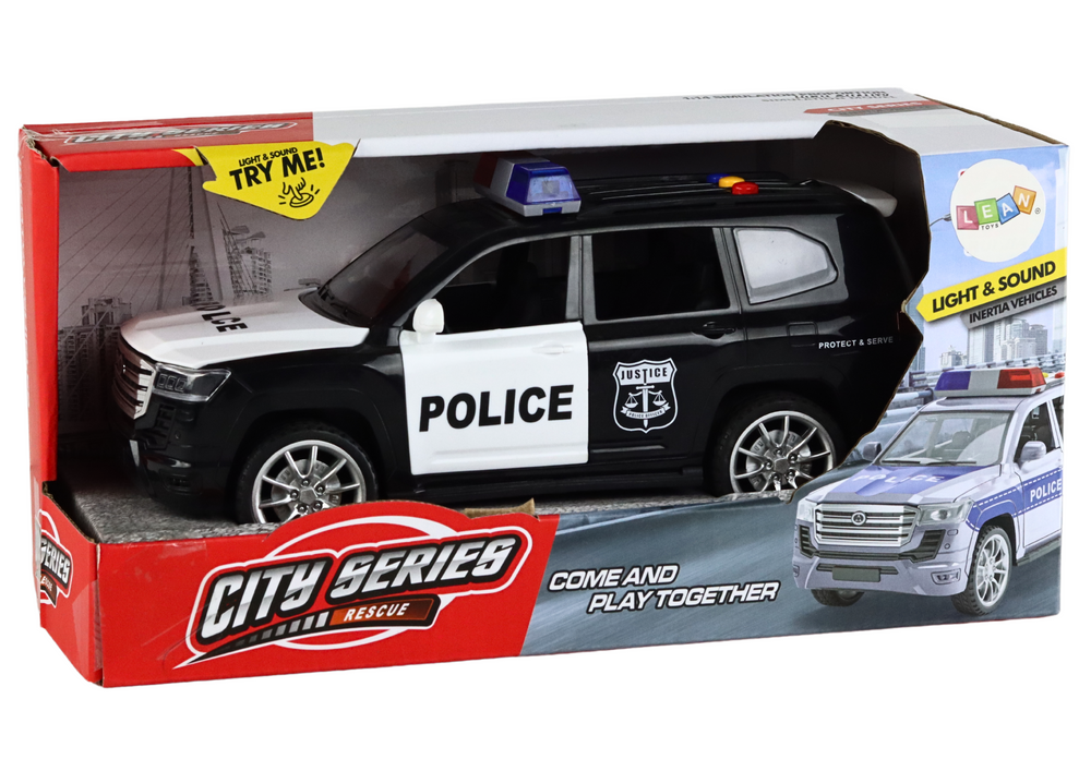Policejní auto se zvuky a světly – 1:14 s otevírací dveře