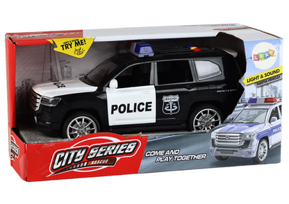 Policejní auto se zvuky a světly – 1:14 s otevírací dveře