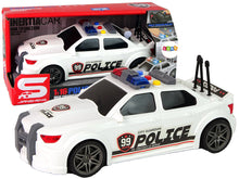 Policejní auto sportovní 1:16 se zvuky sirény bílé