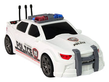 Policejní auto sportovní 1:16 se zvuky sirény bílé