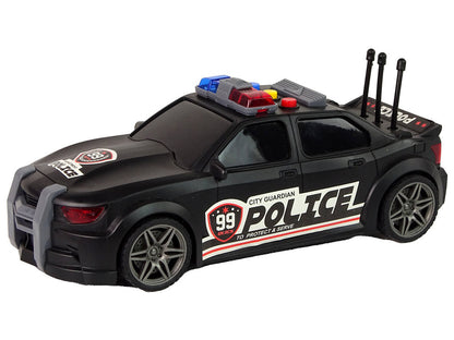 Policejní auto sportovní 1:16 se zvuky sirény černé