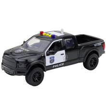 Policejní auto terénní se světly a zvuky černé 1:12