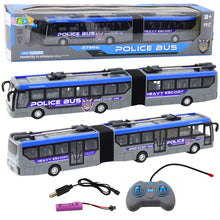 Policejní autobus na dálkové ovládání s kloubem LED světla šedý 1:32