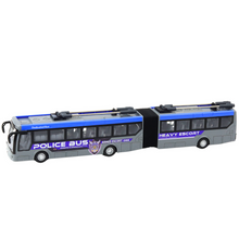 Policejní autobus na dálkové ovládání s kloubem LED světla šedý 1:32