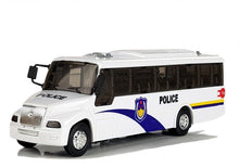 Policejní autobus s natahovacím pohonem a zvuky bílý