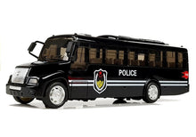 Policejní autobus se zvukem sirény – černý 21 cm | hračka