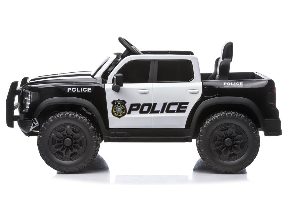 Policejní elektrické auto 4x4 P5 12V pro děti – černé
