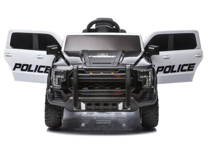 Policejní elektrické auto 4x4 P5 12V pro děti – černé