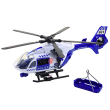 Policejní helikoptér s hákem a nosítky světla zvuky 1:12