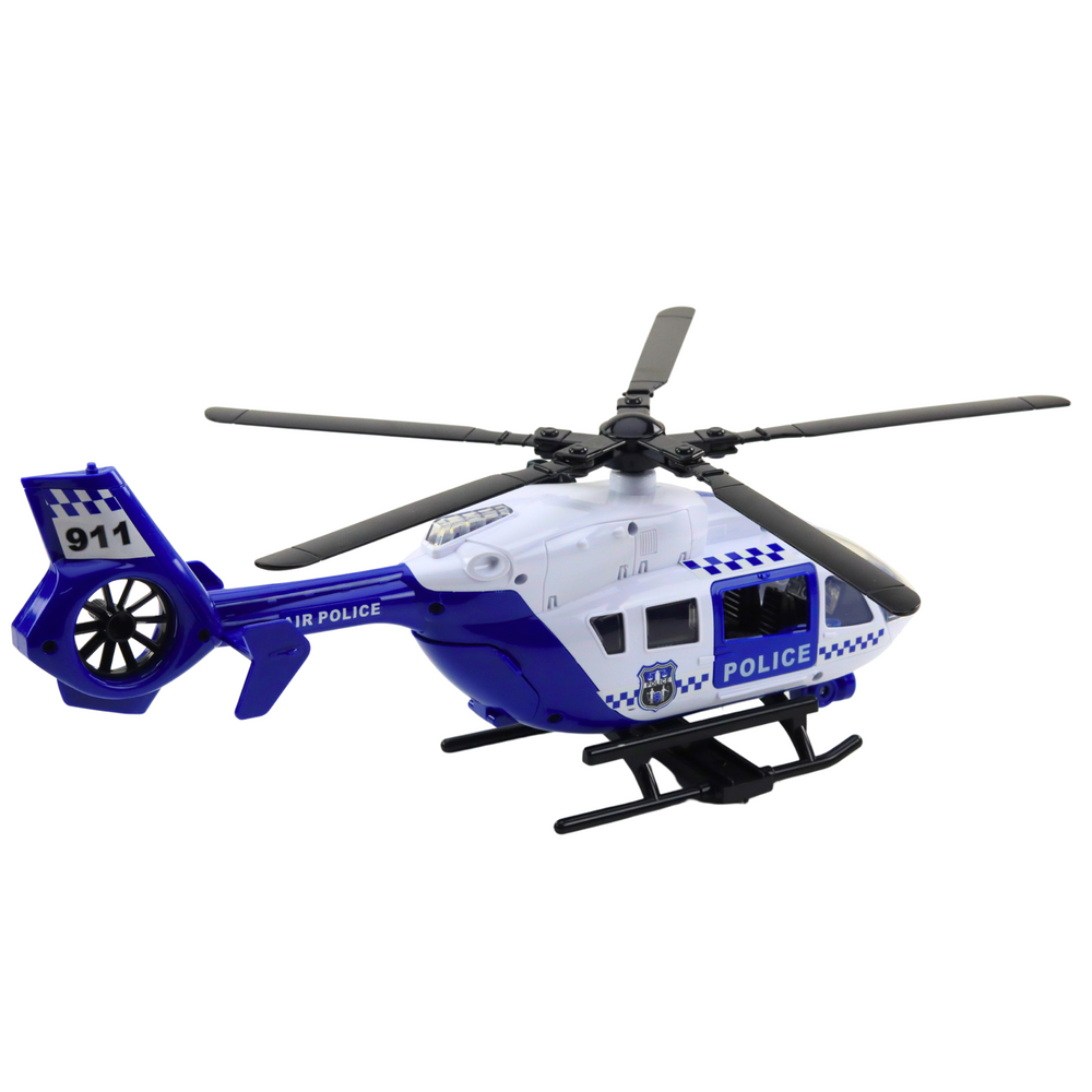 Policejní helikoptér s hákem a nosítky světla zvuky 1:12