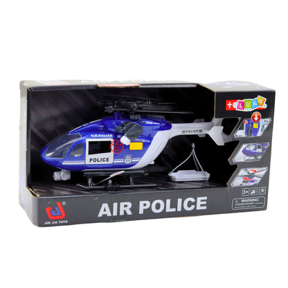 Policejní helikoptér s hákem a nosítky světla zvuky 1:14