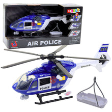Policejní helikoptér s hákem a nosítky světla zvuky 1:14