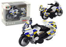 Policejní motocykl s fricčním pohonem světla zvuky na baterie