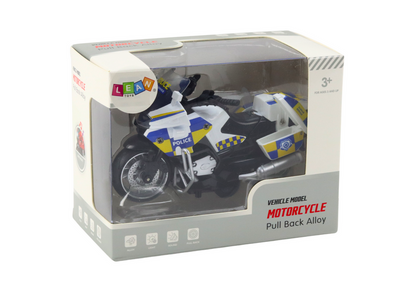 Policejní motocykl s fricčním pohonem světla zvuky na baterie