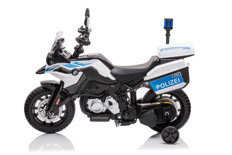 Policejní motorka na akumulátor JT5002B bílá
