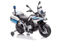 Policejní motorka na akumulátor JT5002B bílá