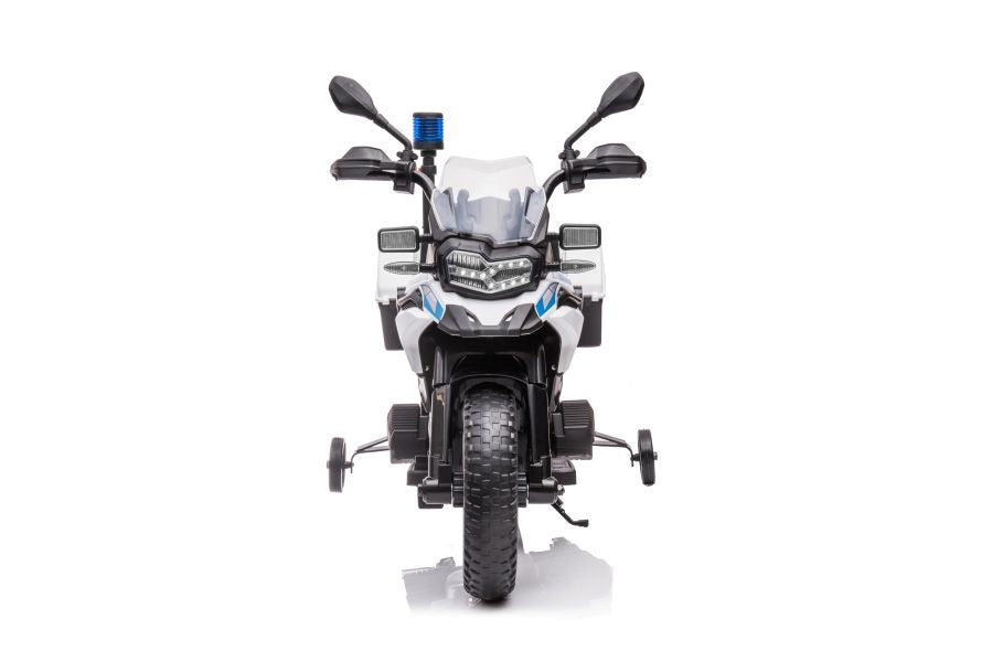 Policejní motorka na akumulátor JT5002B bílá