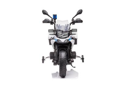 Policejní motorka na akumulátor JT5002B bílá