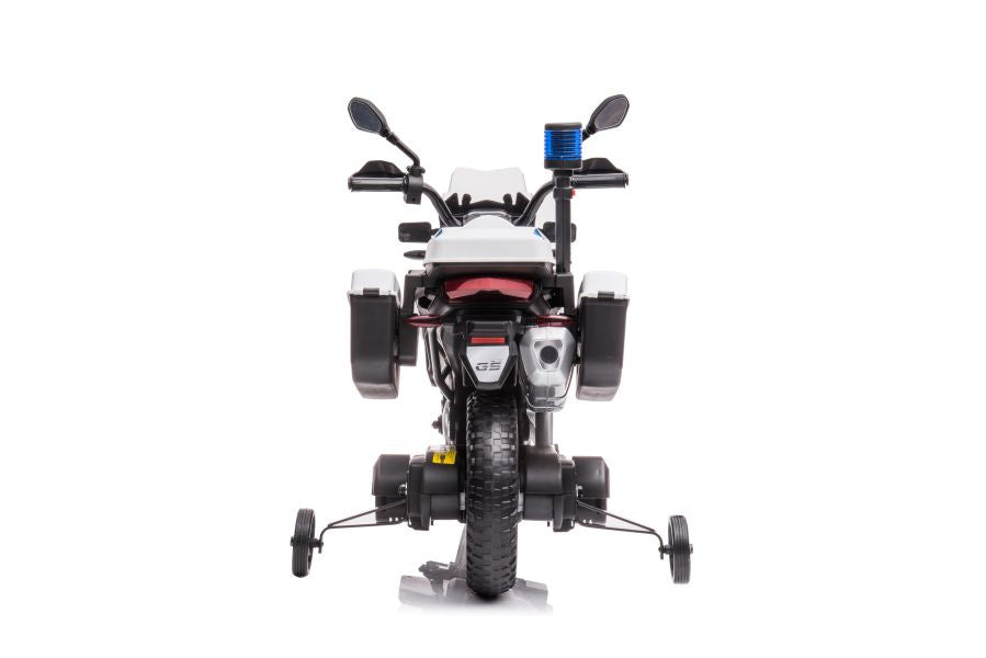 Policejní motorka na akumulátor JT5002B bílá