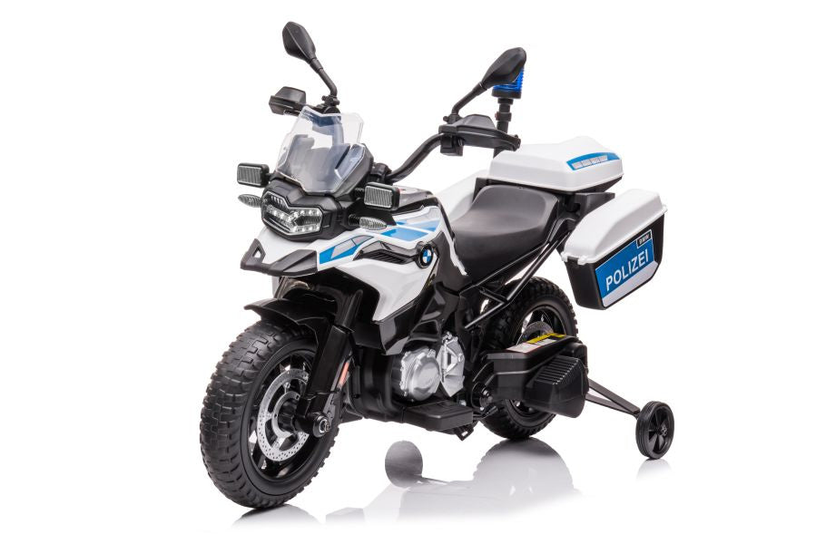 Policejní motorka na akumulátor JT5002B bílá
