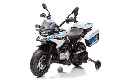 Policejní motorka na akumulátor JT5002B bílá