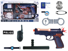 Policejní sada s pistolí – se zvukem a světlem | s pouty