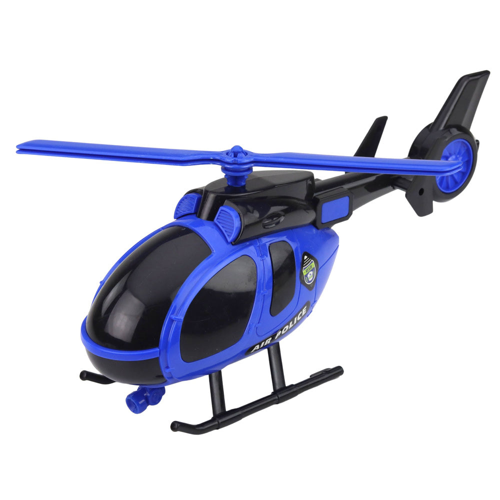 Policejní set s hlasy a světly – kamion, odtahovák, auto a vrtulník