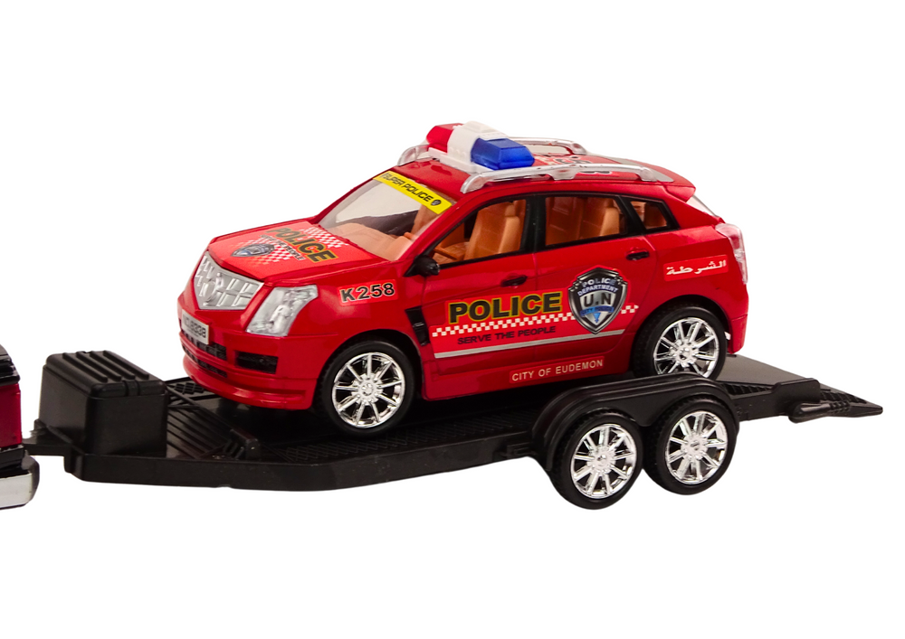 Policejní souprava pickup s návěsem – terénní auto