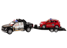 Policejní souprava pickup s návěsem – terénní auto