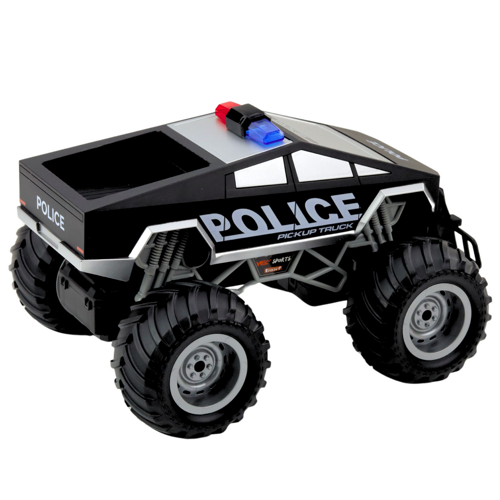 Policejní terénní auto na dálkové ovládání s LED světly 1:16