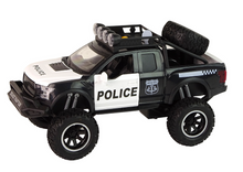 Policejní terénní auto Raptor – s otvíracími dveřmi | černé