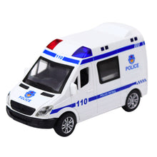 Policejní vůz sanitka – s otvíracími dveřmi světly zvuky