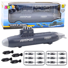 Ponorka s torpédy a friction pohonem 28cm tmavě šedá