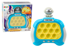Pop It hra Wac A Mole kosmonaut se světly a zvuky modrý