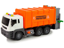Popelářské auto s třídičem odpadu – se zvuky 1:16 | oranžové