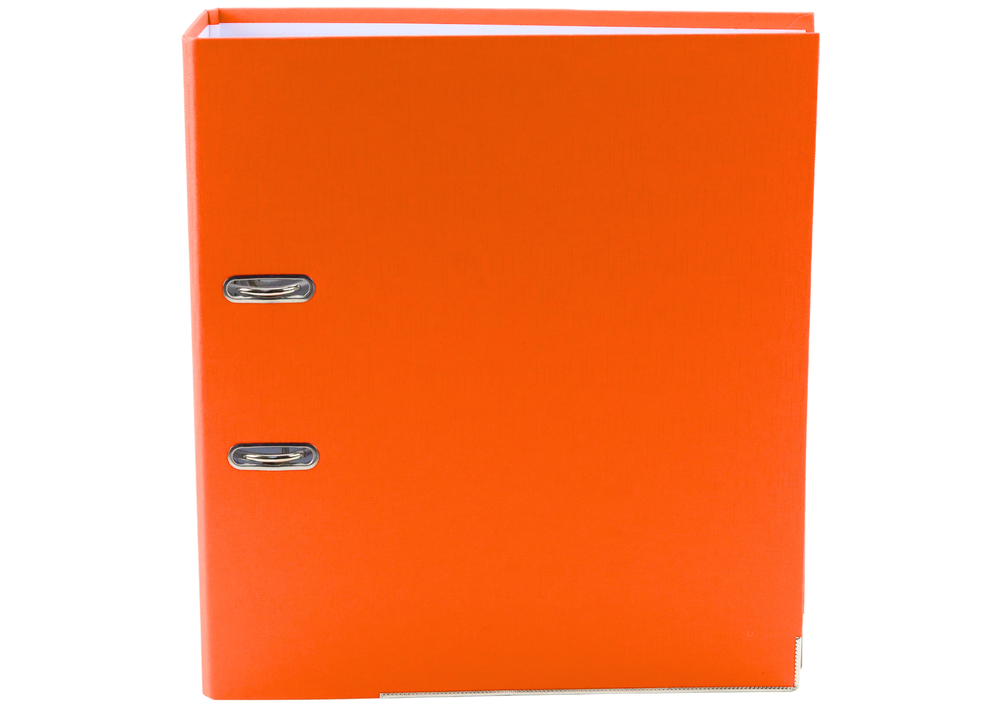 Pořadač na dokumenty A4 75mm s pákovým mechanismem oranžový