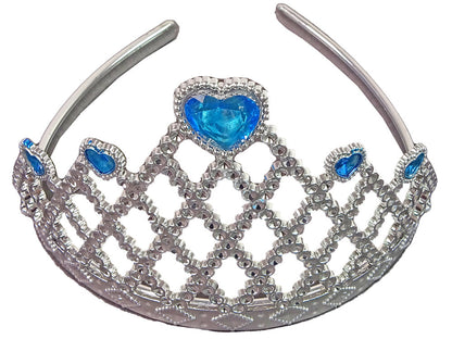 Princezna kostým modrý – s korunou hůlkou a šperky