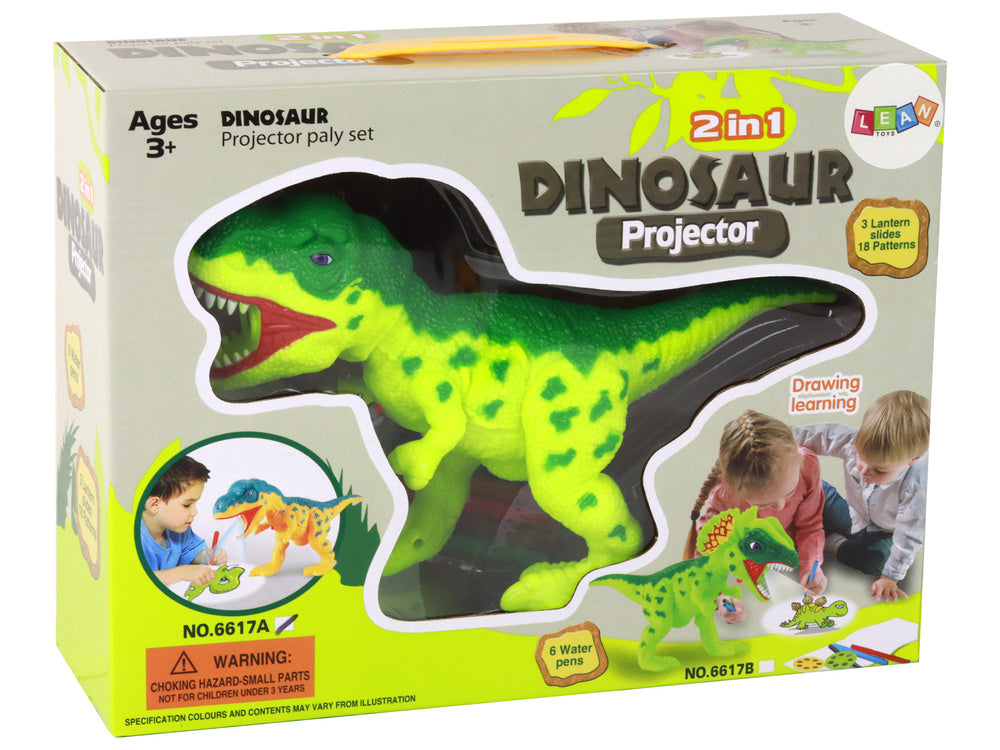 Projektor dinosaurus s fixy na malování 18 obrázků