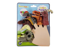 Prstové loutky dinosauři 5 kusů gumové pro divadlo