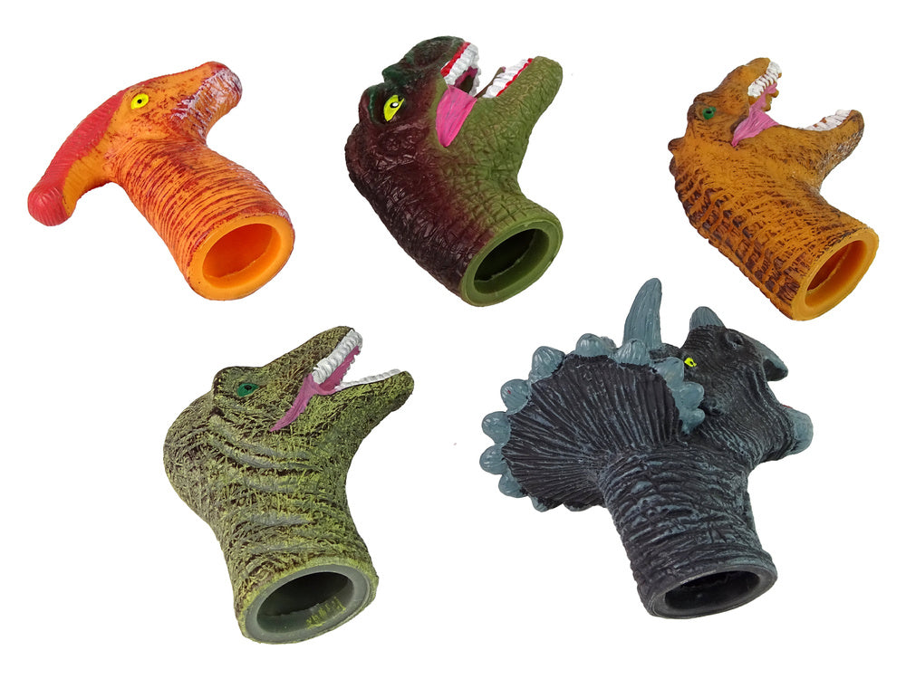 Prstové loutky dinosauři barevné 5 kusů