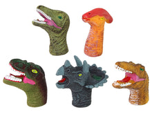Prstové loutky dinosauři barevné 5 kusů