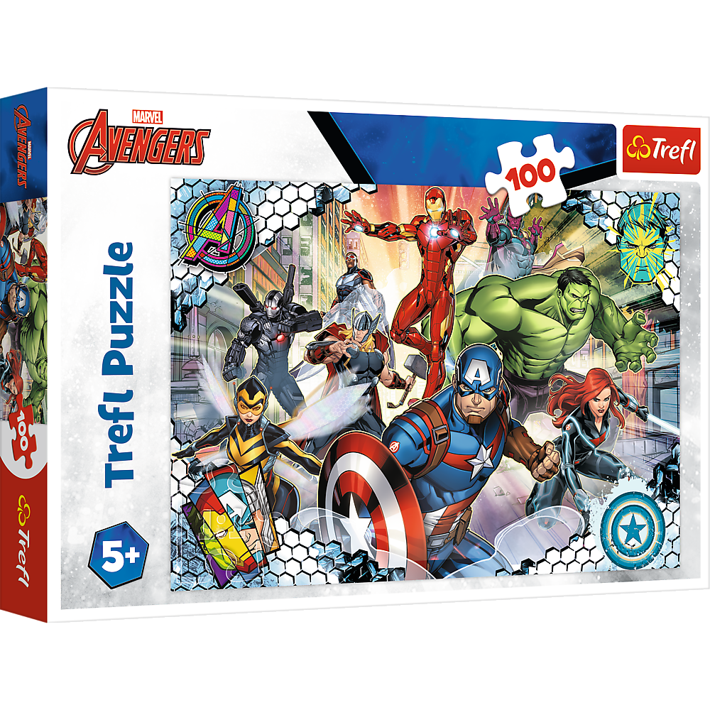 Puzzle 100 dílků Avengers – Disney Marvel 41x27,5 cm