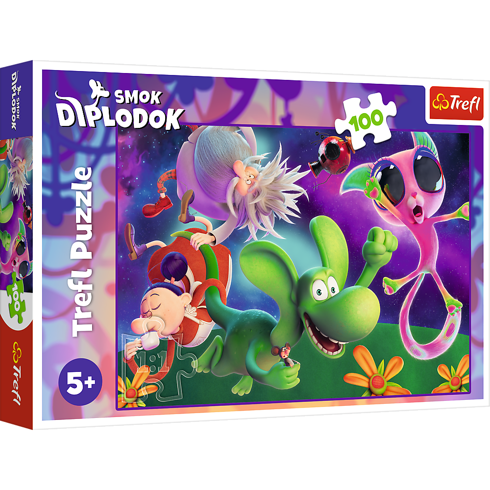 Puzzle 100 dílků Drak Diplodok a přátelé – Human Film